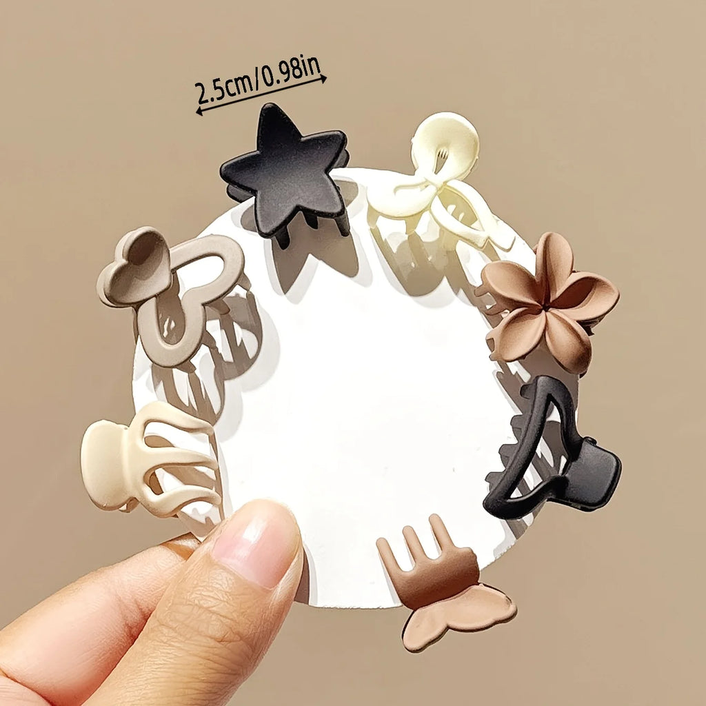 Pack Mixto de Mini Clips Cute – Colores y Formas Variadas para Niñas y Mujeres