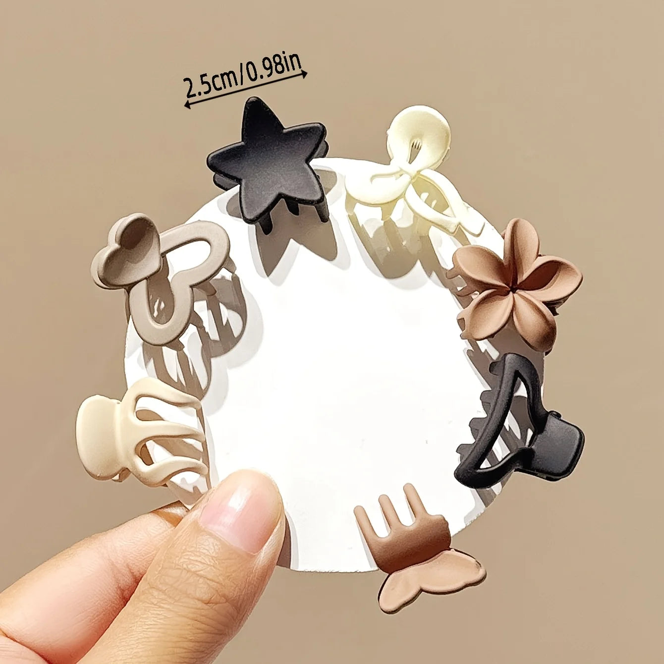 Pack Mixto de Mini Clips Cute – Colores y Formas Variadas para Niñas y Mujeres