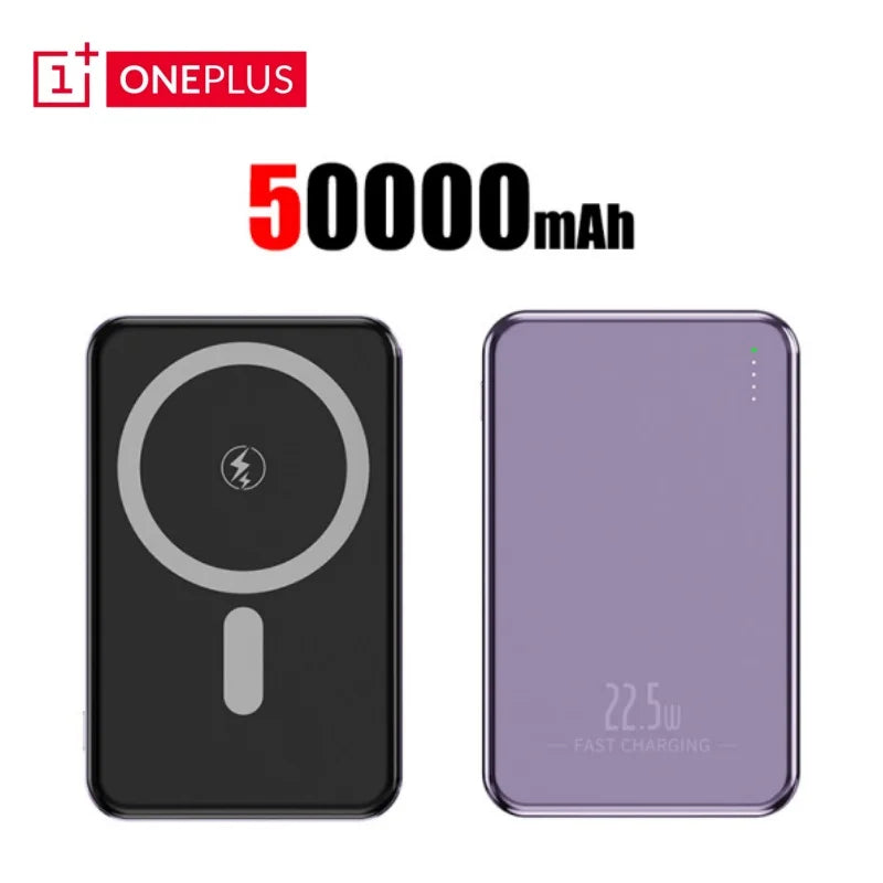 Cargador Portátil Magnético 50000mAh – Power Bank con Carga Rápida e Inalámbrica