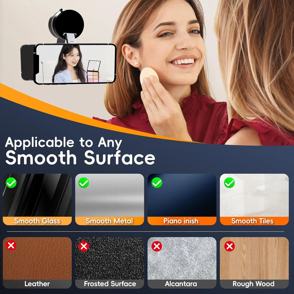 Soporte Magnético de Aluminio para Teléfono | Rotación 360°, Diseño Plegable y Fijación Ultra fuerte