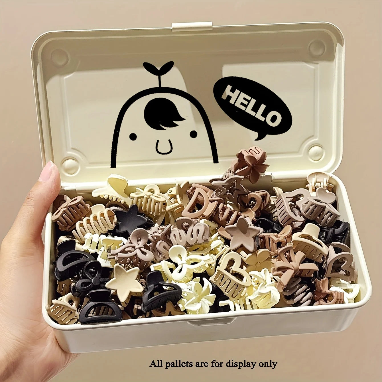 Pack Mixto de Mini Clips Cute – Colores y Formas Variadas para Niñas y Mujeres